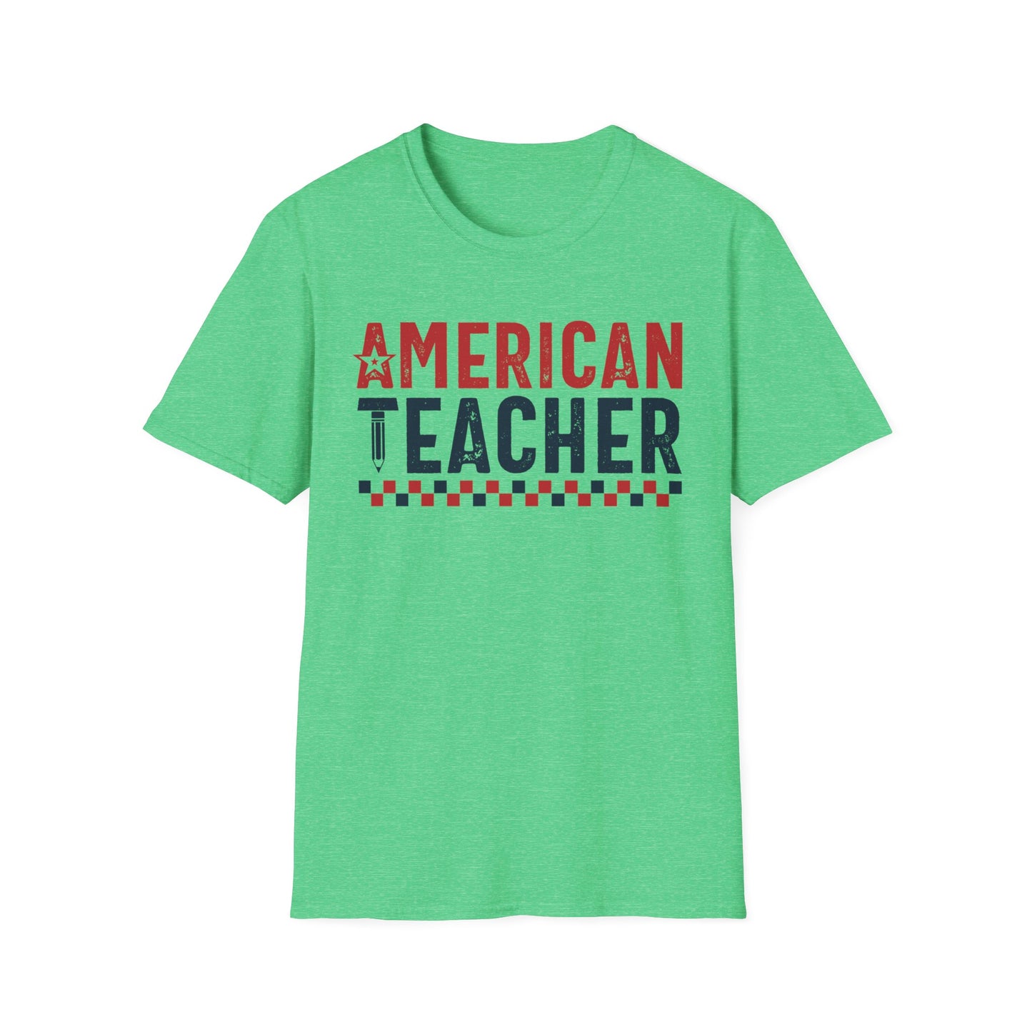 American Teacher -Patriotic Unisex Short Sleeve T-Shirt