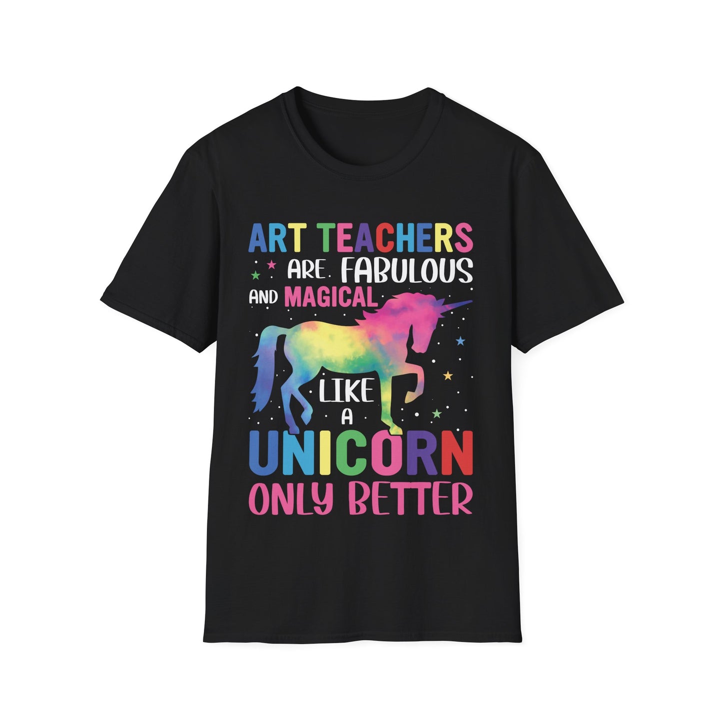 Art Teacher Unicorn T-Shirt – Magical Rainbow Teaching Tee