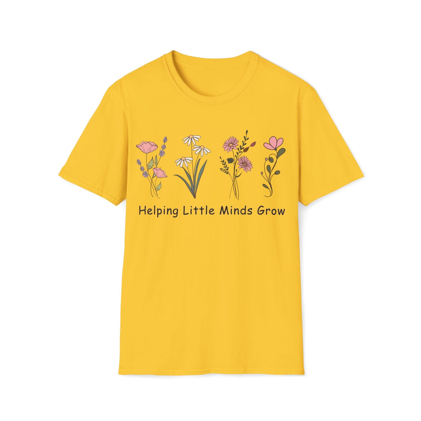 Helping Little Minds Grow - Cute, Graphic, Playful Teacher T-shirt