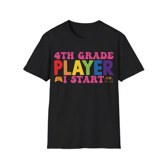 4th Grade Gaming Graphic Tee - Back To School T-Shirt