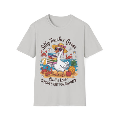 Silly Teacher Goose - Teacher's Unisex Short Sleeve T-Shirt