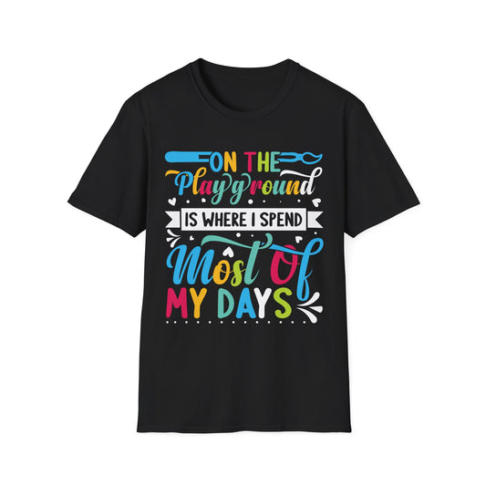 On The Playground Graphic Tee - Back To School T-Shirt