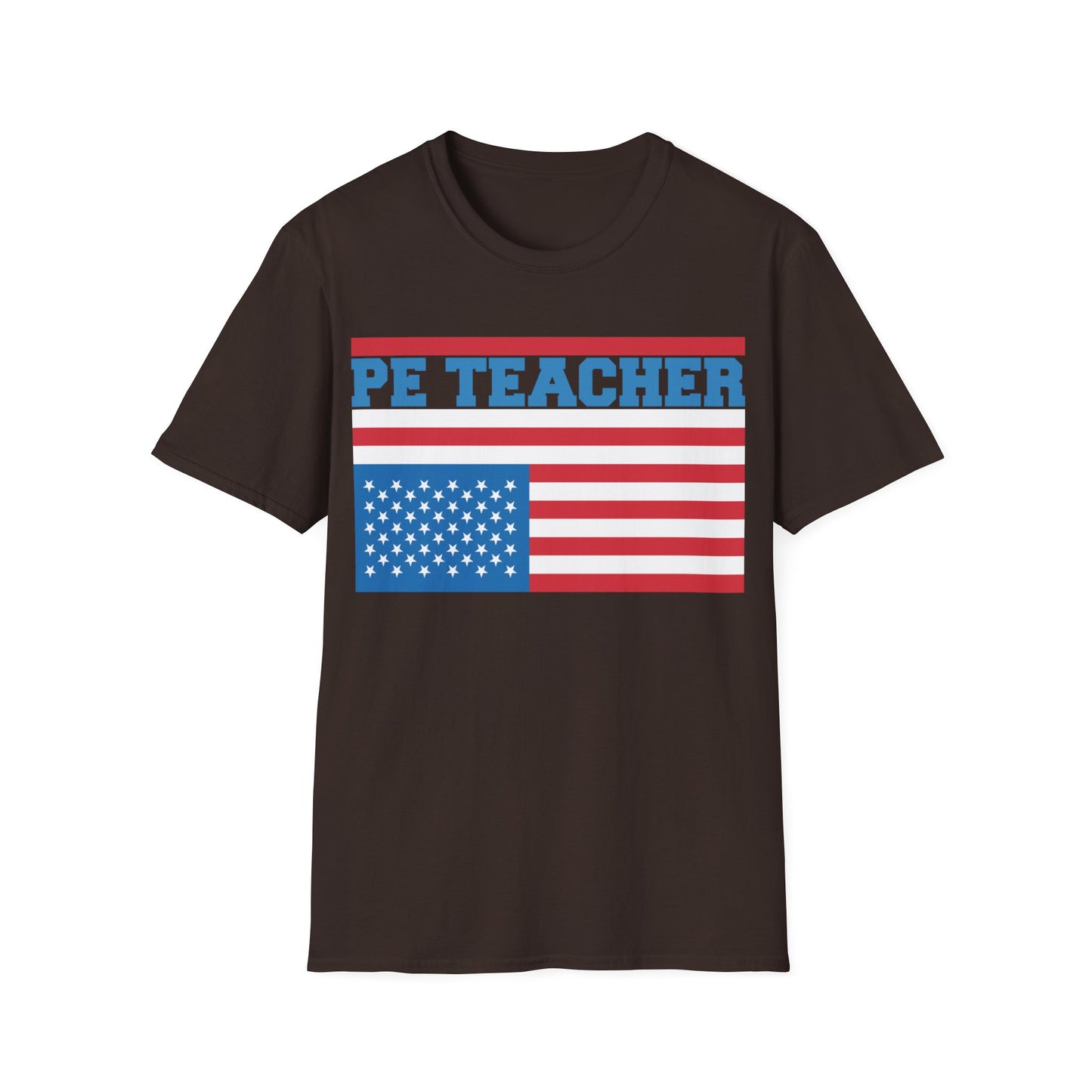 PE Teacher Stars & Stripes - Unisex Short Sleeve T-Shirt
