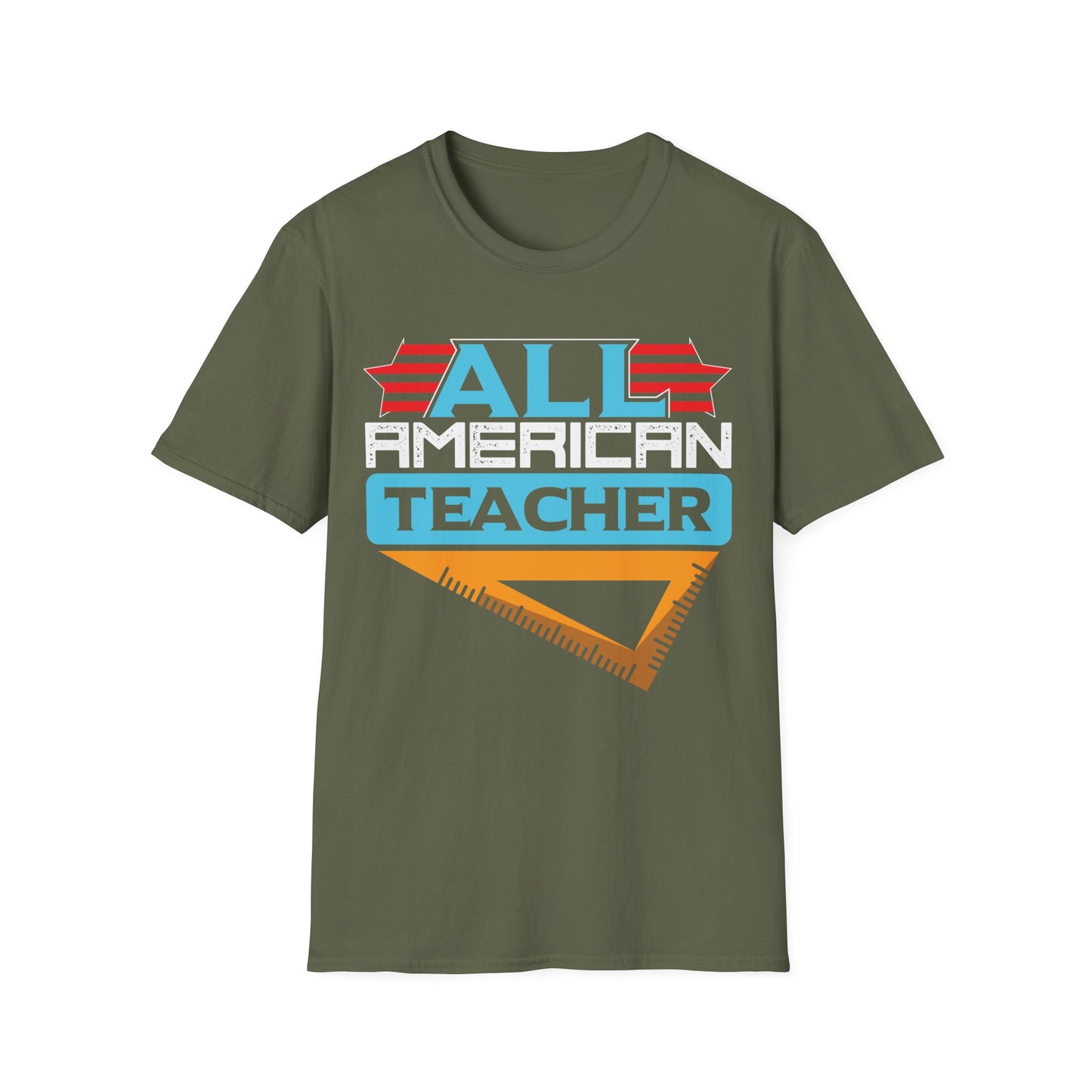 All American Teacher - Unisex Short Sleeve T-Shirt