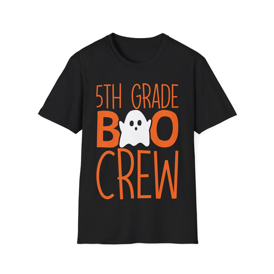 5th Grade Boo Crew Shirt | Adorable Ghost Boo Crew Halloween Tee for Teachers + Kids