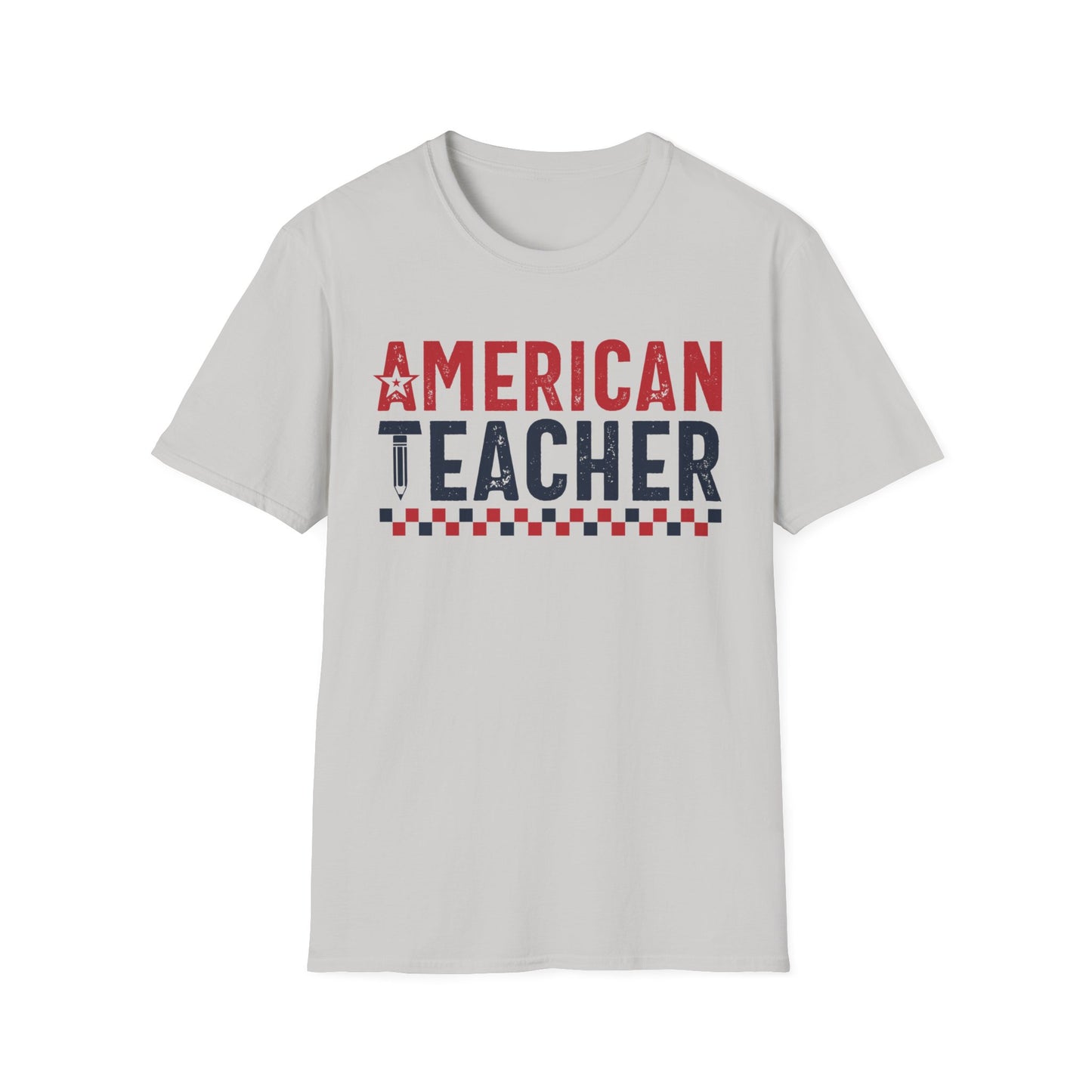 American Teacher -Patriotic Unisex Short Sleeve T-Shirt