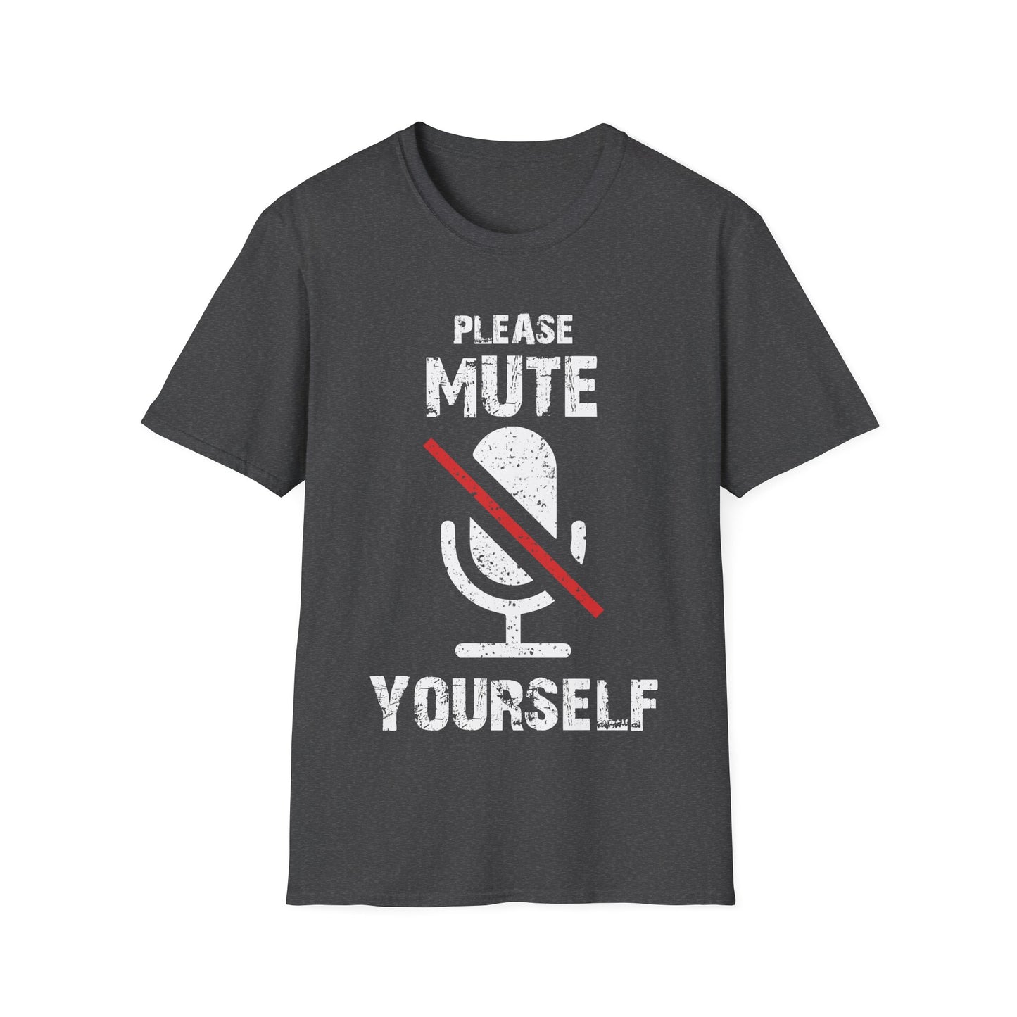 Please Mute Yourself T-Shirt – Funny Teacher + Zoom Meeting Tee