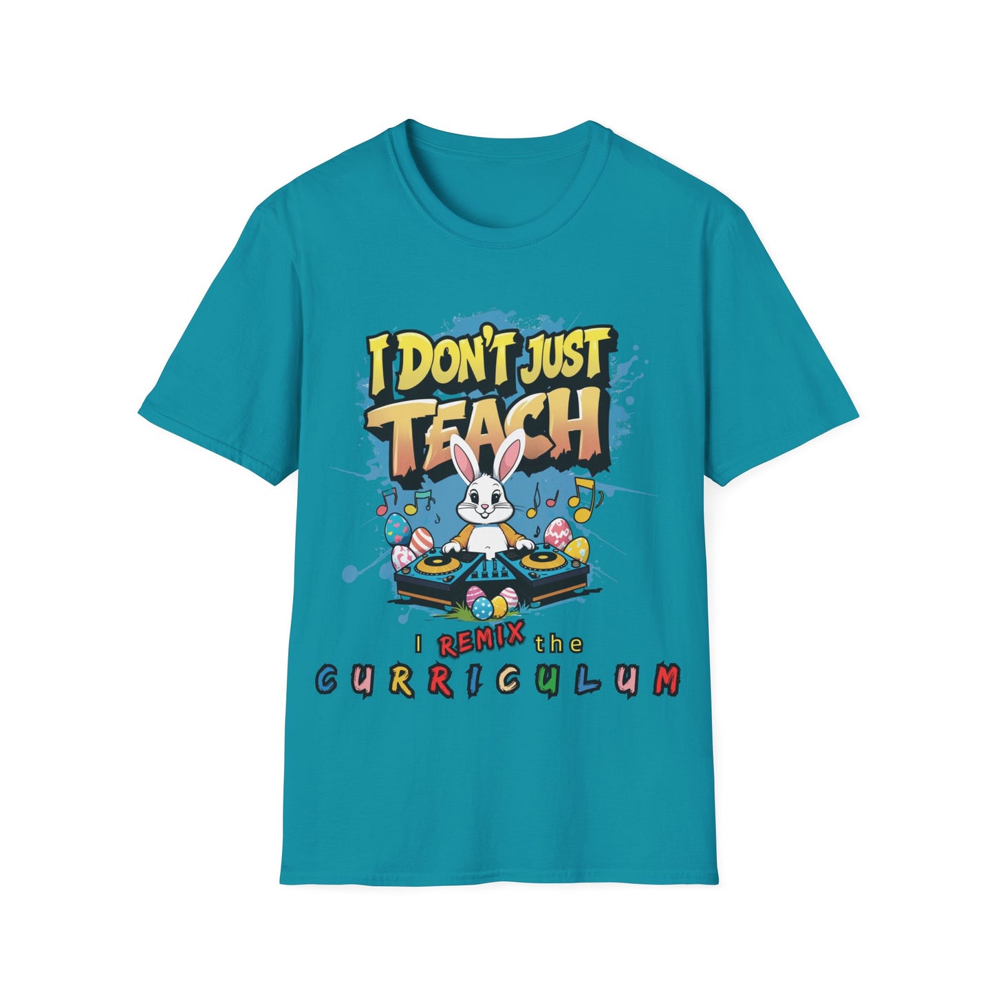 "I Don't Just Teach, I Remix The Curriculum" - Music Vibe - Funny Teacher T-Shirt -