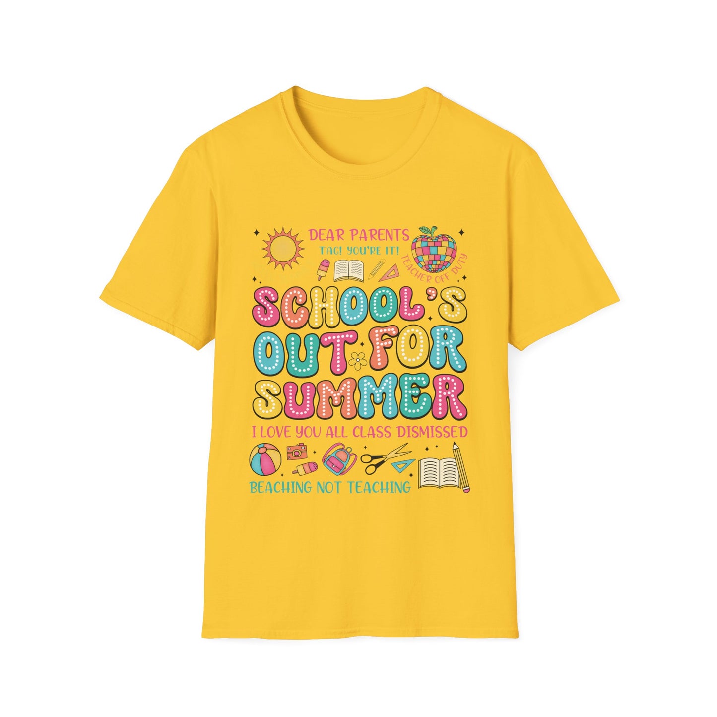 School's Out For Summer Graphic Tee - Teacher's Unisex Short Sleeve T-Shirt