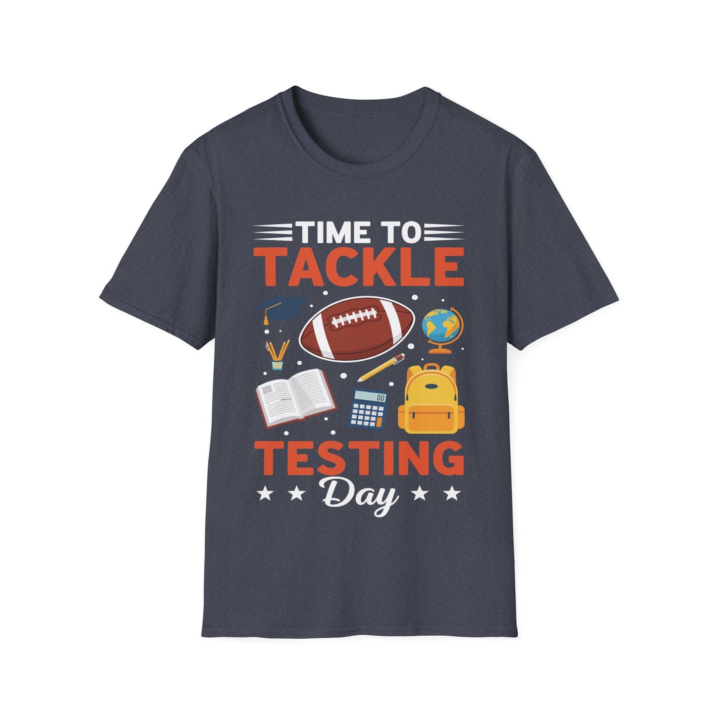 Funny Teacher Testing Day Shirt – Time to Tackle Testing Day T-Shirt