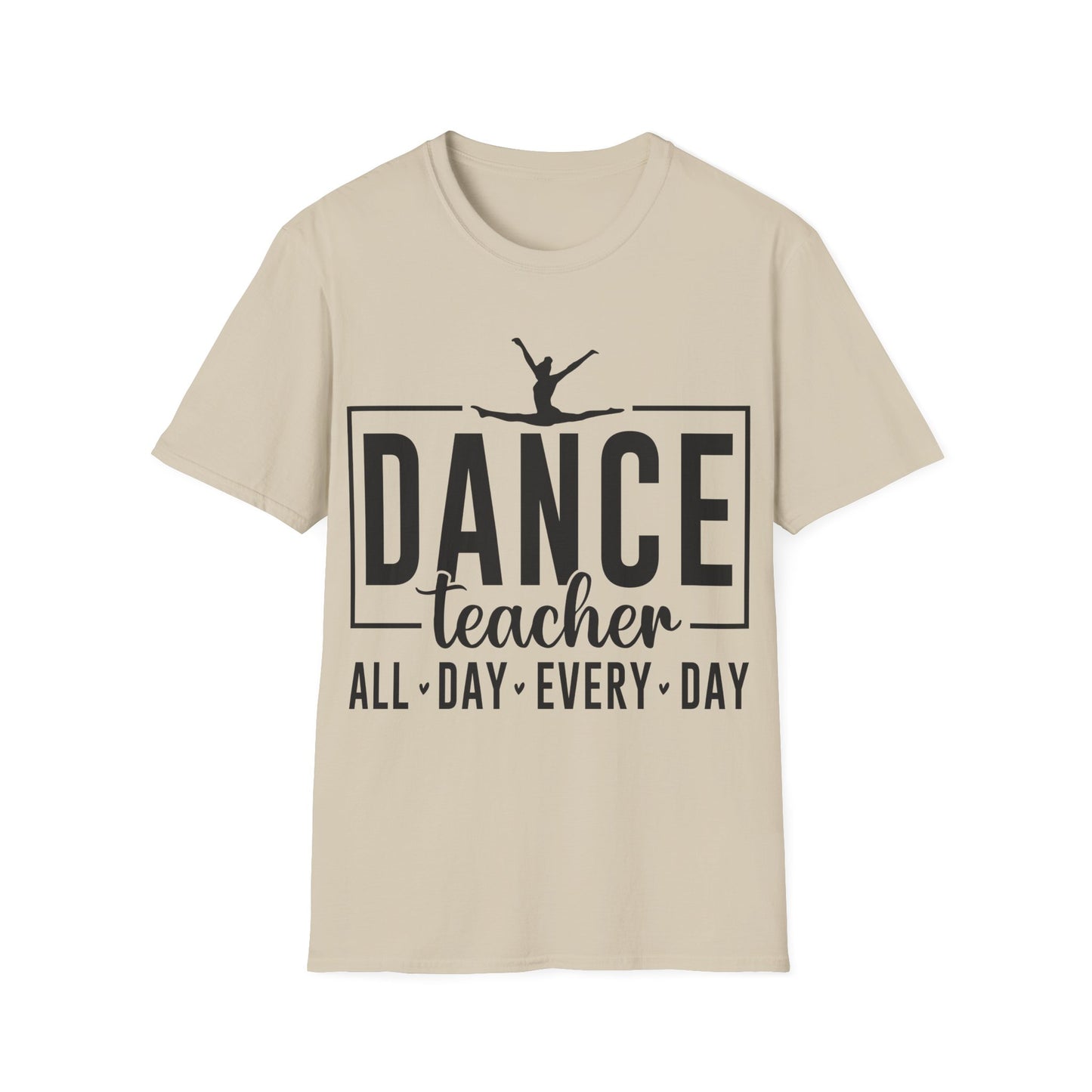 Dance Teacher T-Shirt – All Day Every Day Ballet Silhouette Tee