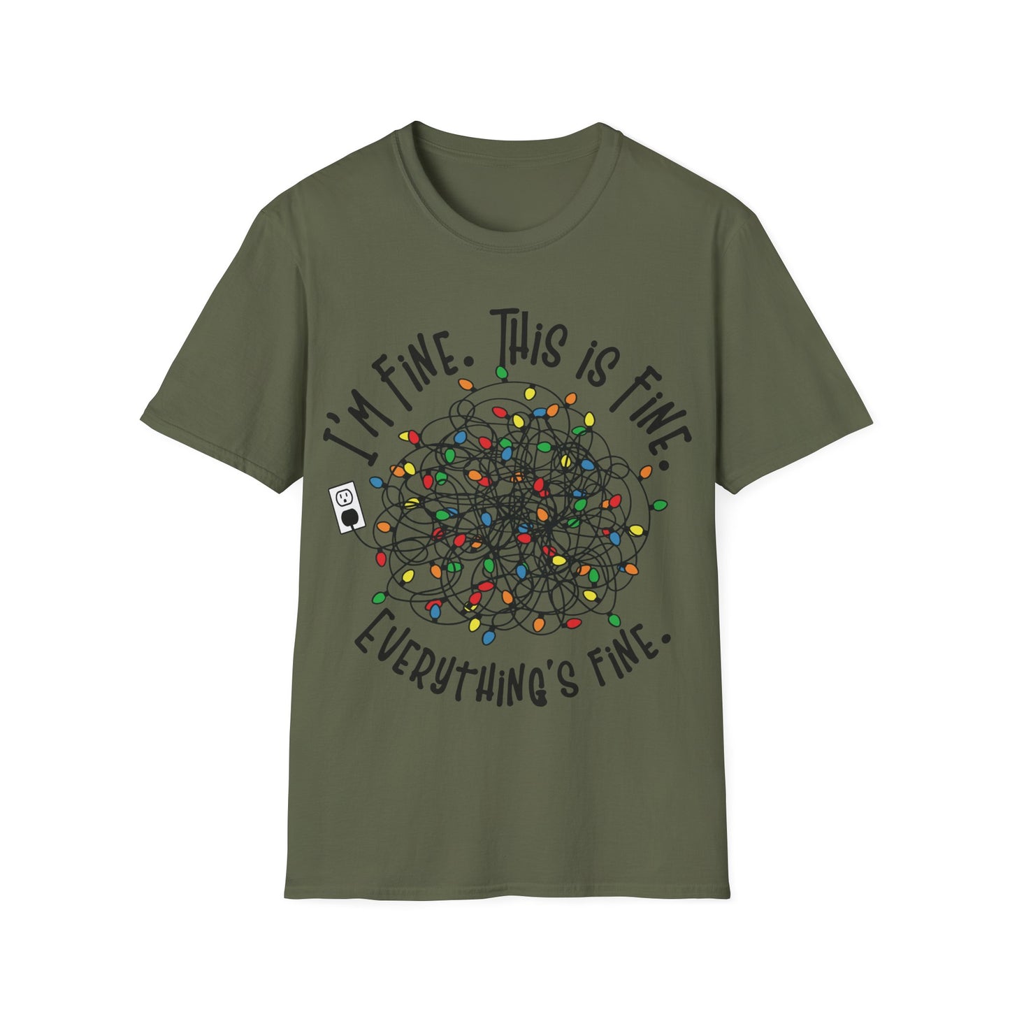 Tangled Christmas Lights T-Shirt – Funny Holiday Unisex Tee