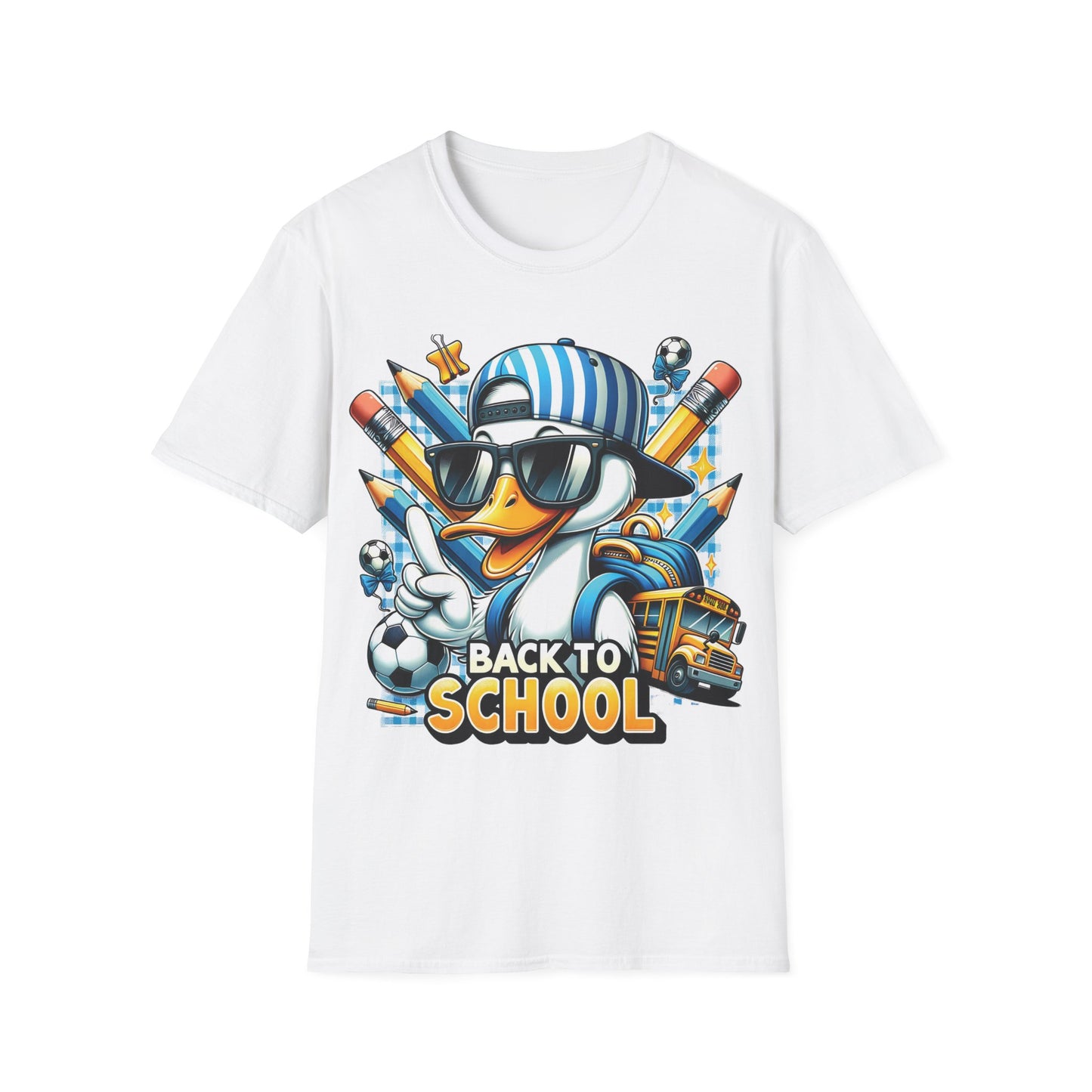 Cool Duck - Back To School Unisex Short Sleeve T-Shirt