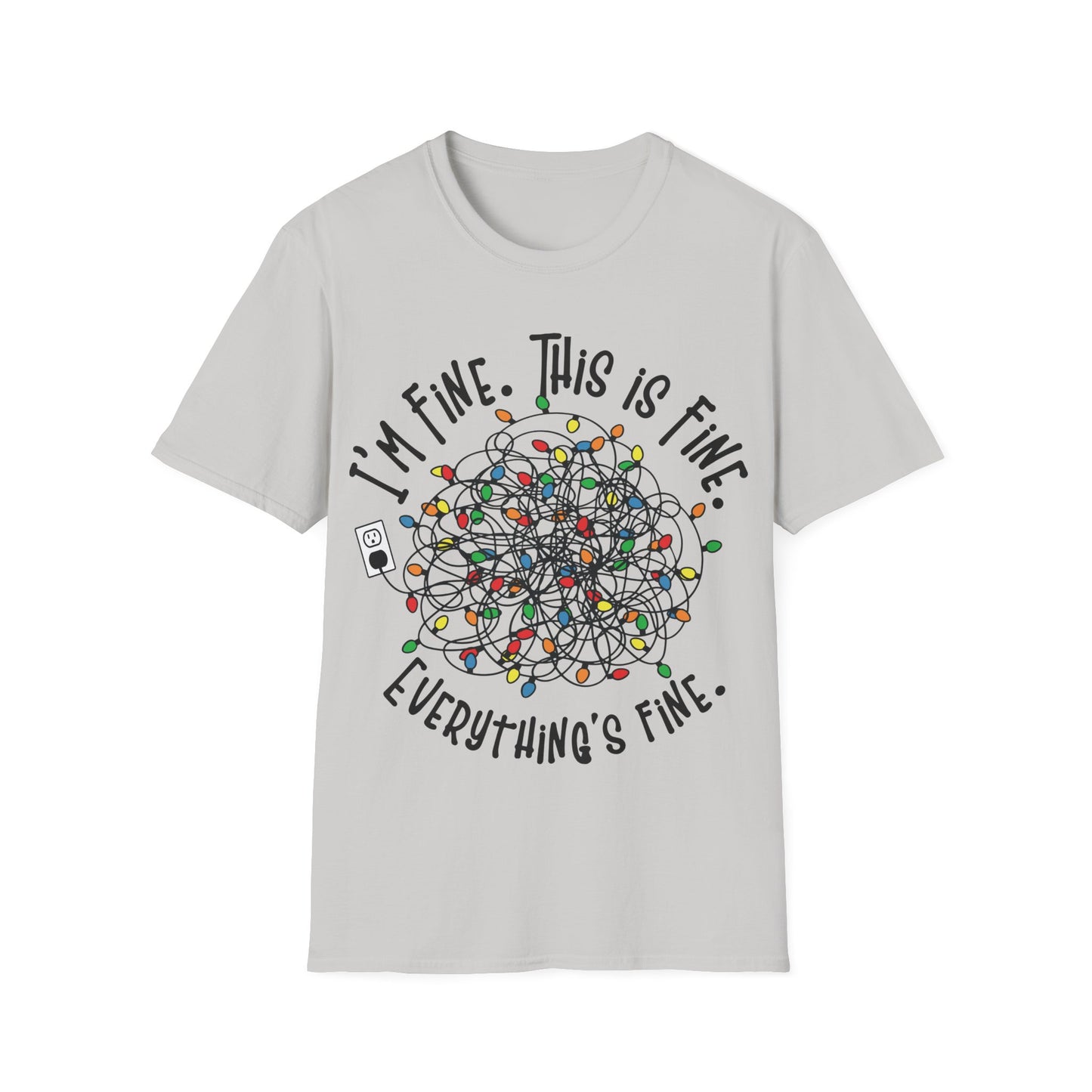 Tangled Christmas Lights T-Shirt – Funny Holiday Unisex Tee