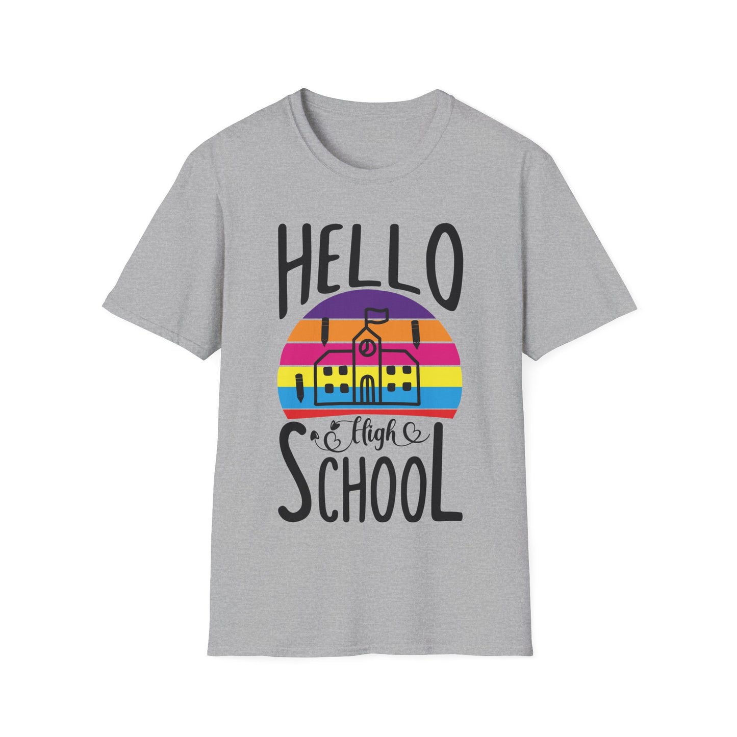 Teach Love Inspire Teacher T-Shirt – Retro Rainbow Back to School Tee