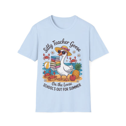 Silly Teacher Goose - Teacher's Unisex Short Sleeve T-Shirt