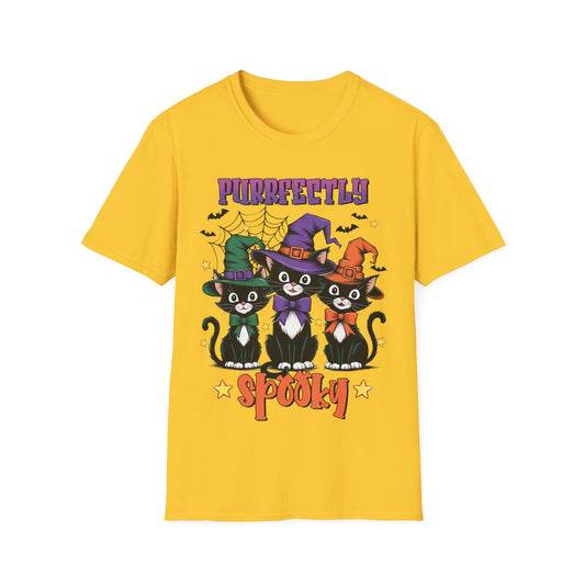 Purrfectly Spooky Cats T-Shirt | Cute Halloween Teacher Tee