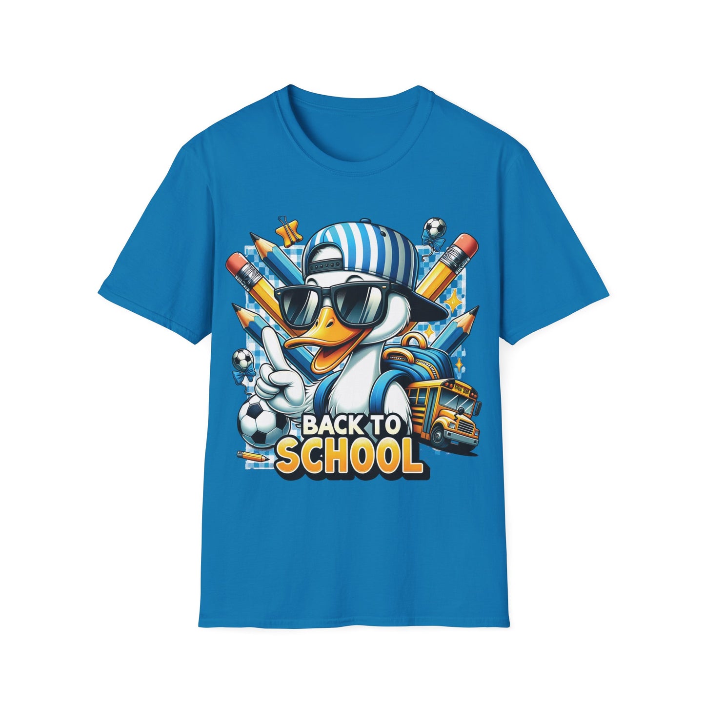Cool Duck - Back To School Unisex Short Sleeve T-Shirt