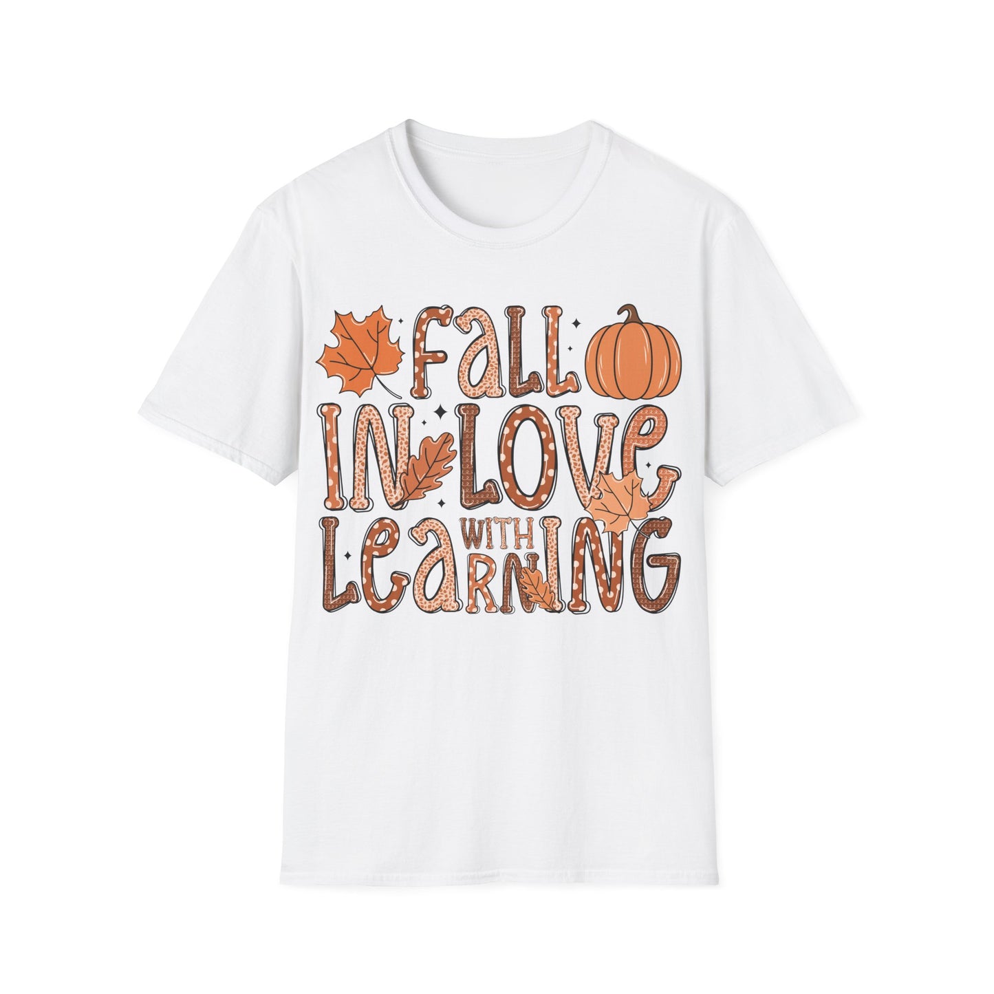 Fall in Love with Learning Shirt – Cute Teacher + Fall Classroom T-Shirt