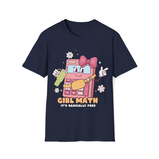 Girl Math - Cute, Graphic, Playful Teacher T-shirt