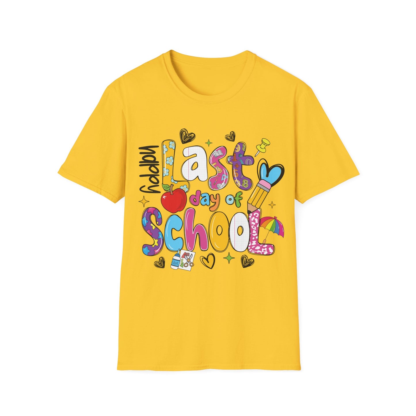 Last Day Of School Graphic - Teacher's Unisex Short Sleeve T-Shirt