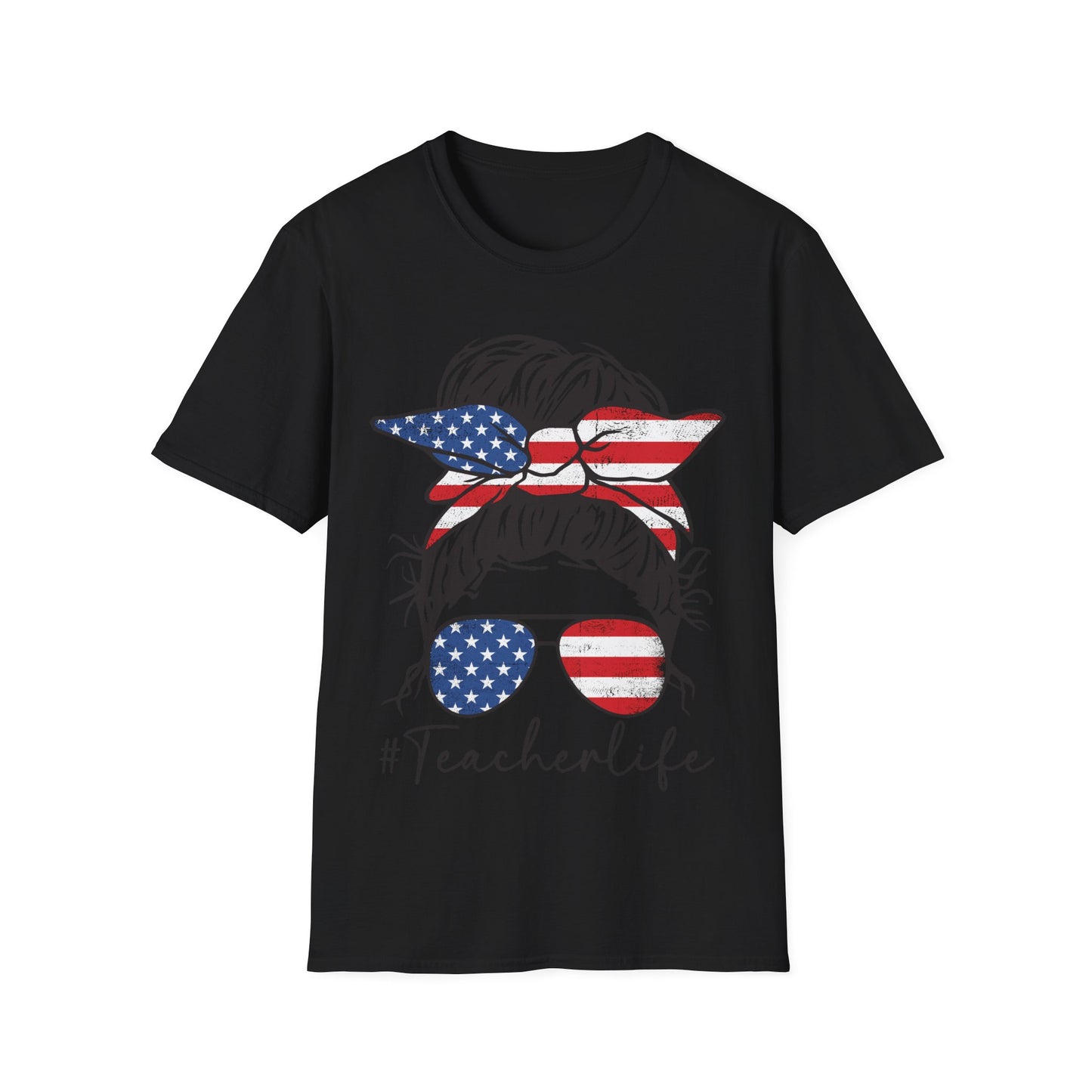 Teacher Life Patriotic - Unisex Short Sleeve T-Shirt