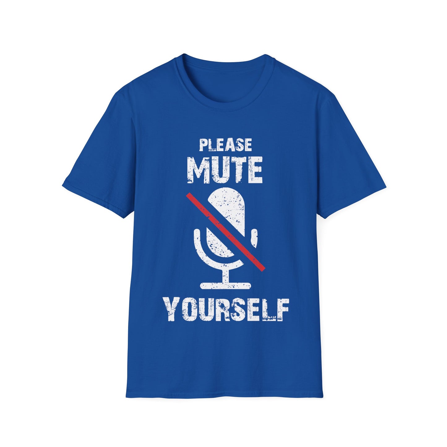 Please Mute Yourself T-Shirt – Funny Teacher + Zoom Meeting Tee