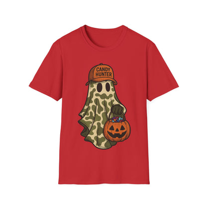 Candy Hunter Ghost Shirt – Funny Camo Halloween Trick-or-Treat T-Shirt