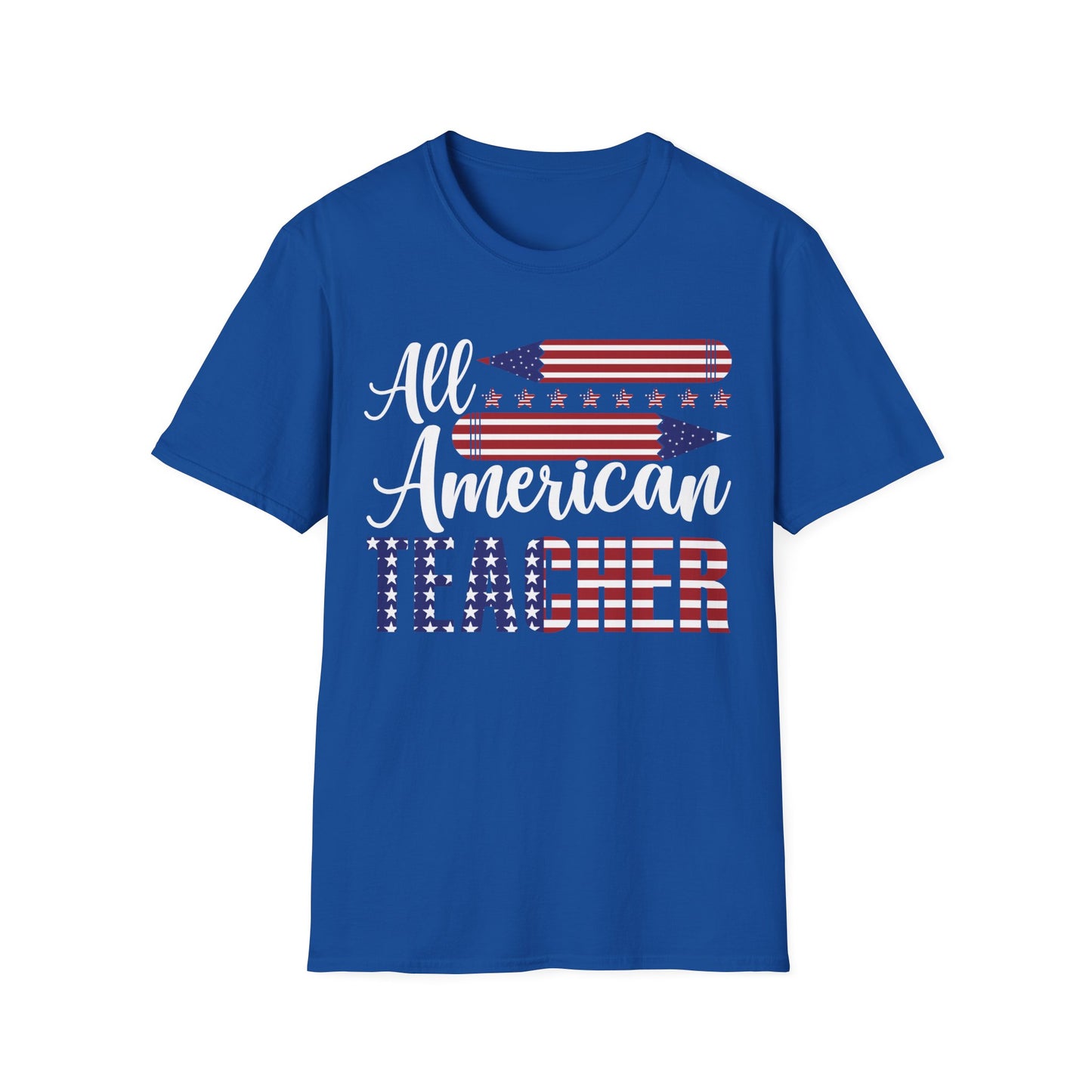 All American Teacher - Unisex Short Sleeve T-Shirt