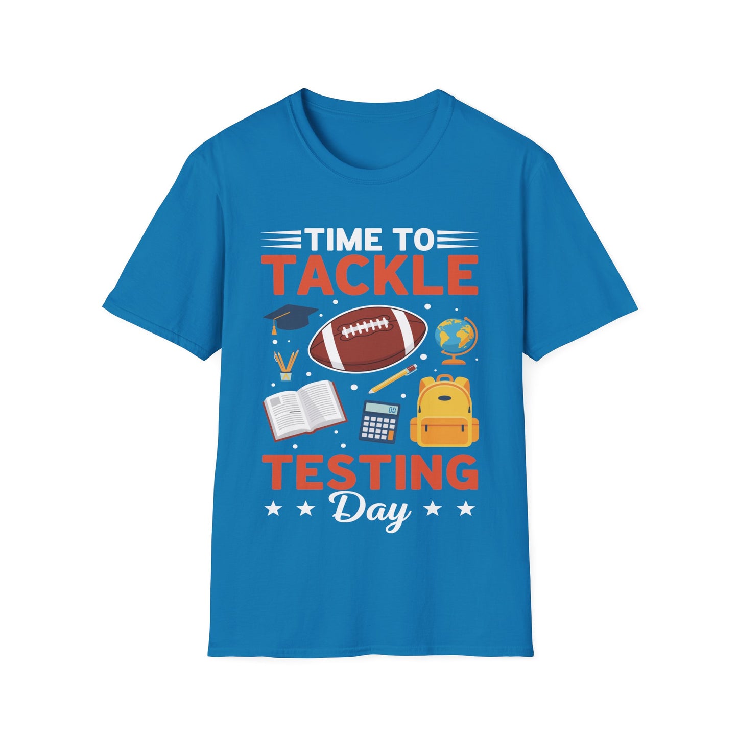 Funny Teacher Testing Day Shirt – Time to Tackle Testing Day T-Shirt