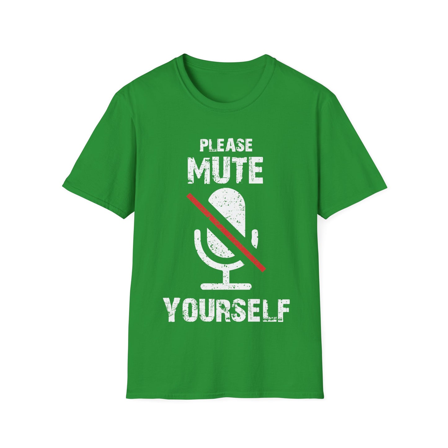 Please Mute Yourself T-Shirt – Funny Teacher + Zoom Meeting Tee
