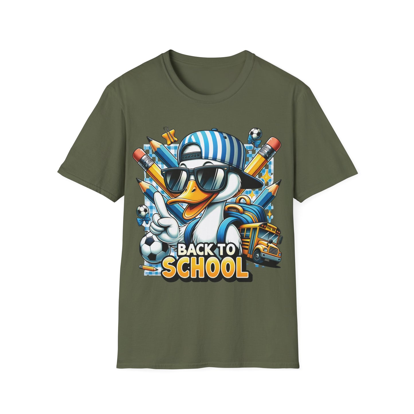 Cool Duck - Back To School Unisex Short Sleeve T-Shirt