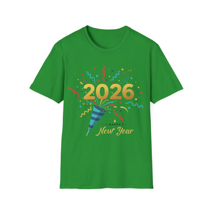 Happy New Year 2026 Shirt – Festive New Year’s Eve Party + Celebration T-Shirt