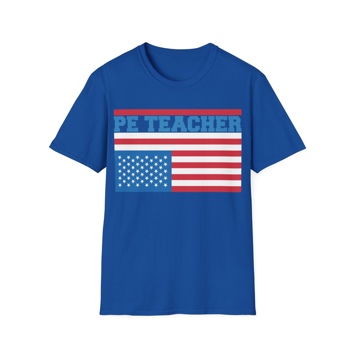 PE Teacher Stars & Stripes - Unisex Short Sleeve T-Shirt