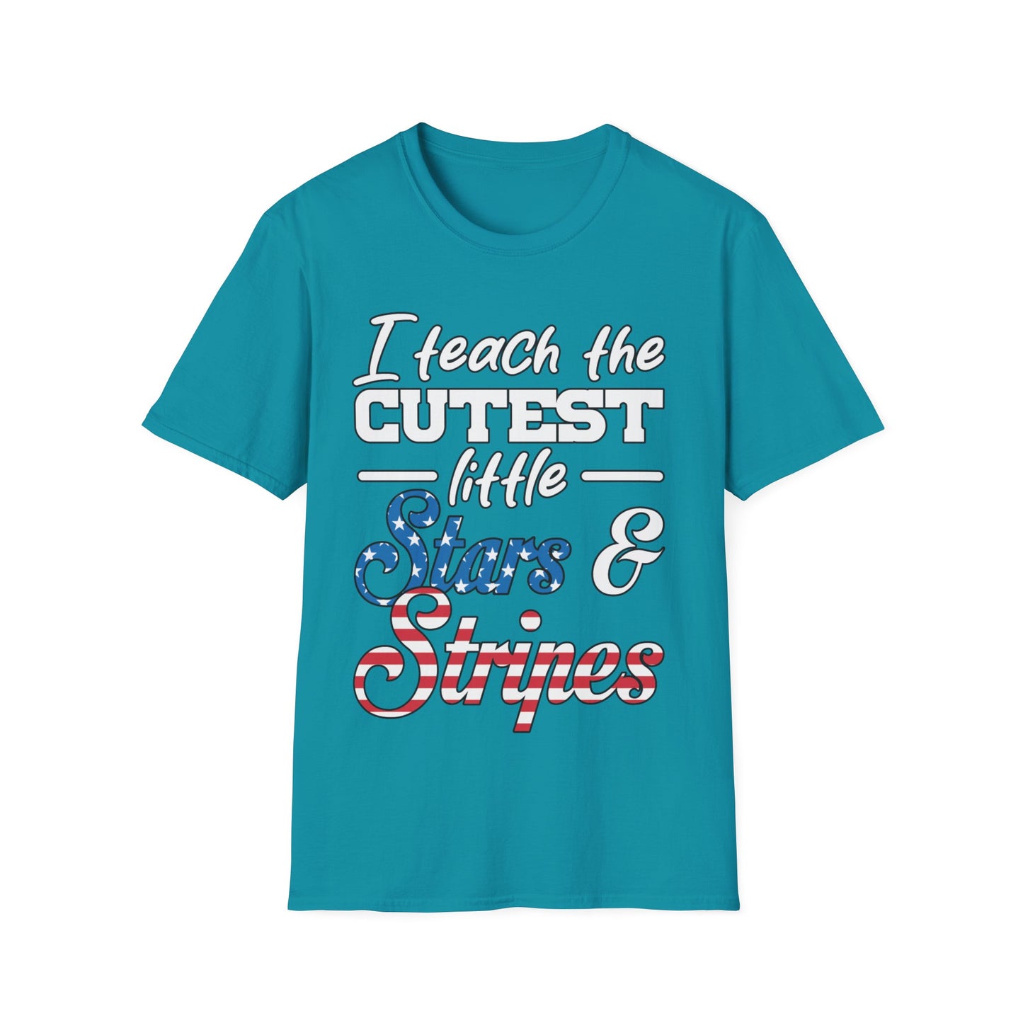 I Teach The Cutest Little Stars & Stripes - Unisex Short Sleeve T-Shirt