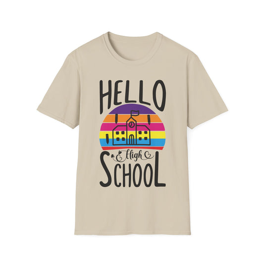 Teach Love Inspire Teacher T-Shirt – Retro Rainbow Back to School Tee
