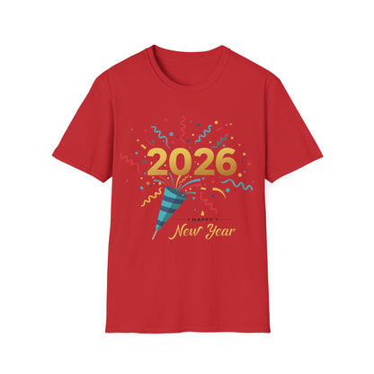 Happy New Year 2026 Shirt – Festive New Year’s Eve Party + Celebration T-Shirt