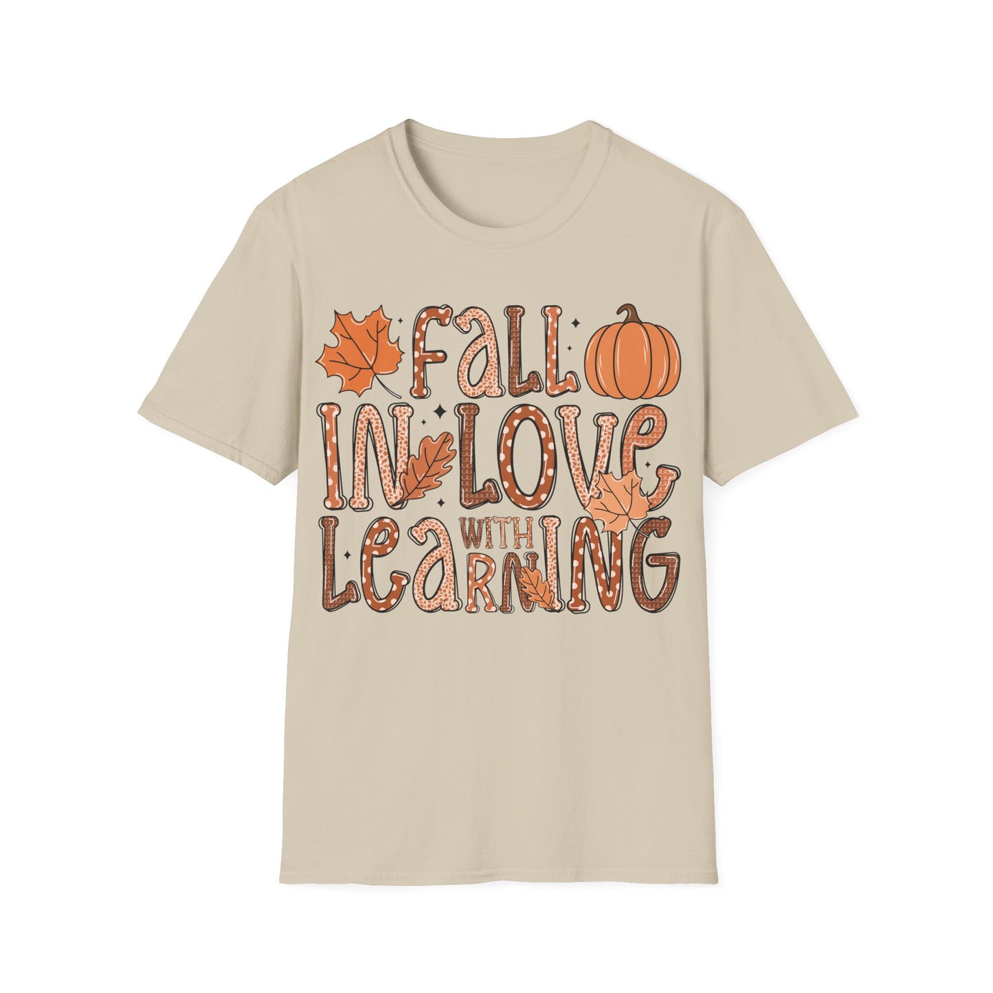 Fall in Love with Learning Shirt – Cute Teacher + Fall Classroom T-Shirt