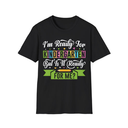 I'm Ready For Kindergarten Word Graphic Tee - Back To School T-Shirt