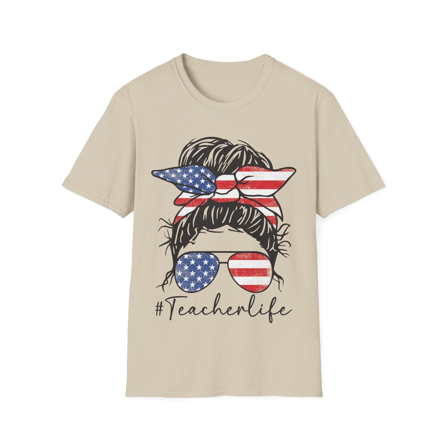 Teacher Life Patriotic - Unisex Short Sleeve T-Shirt