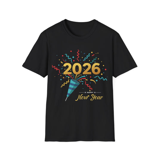 Happy New Year 2026 Shirt – Festive New Year’s Eve Party + Celebration T-Shirt
