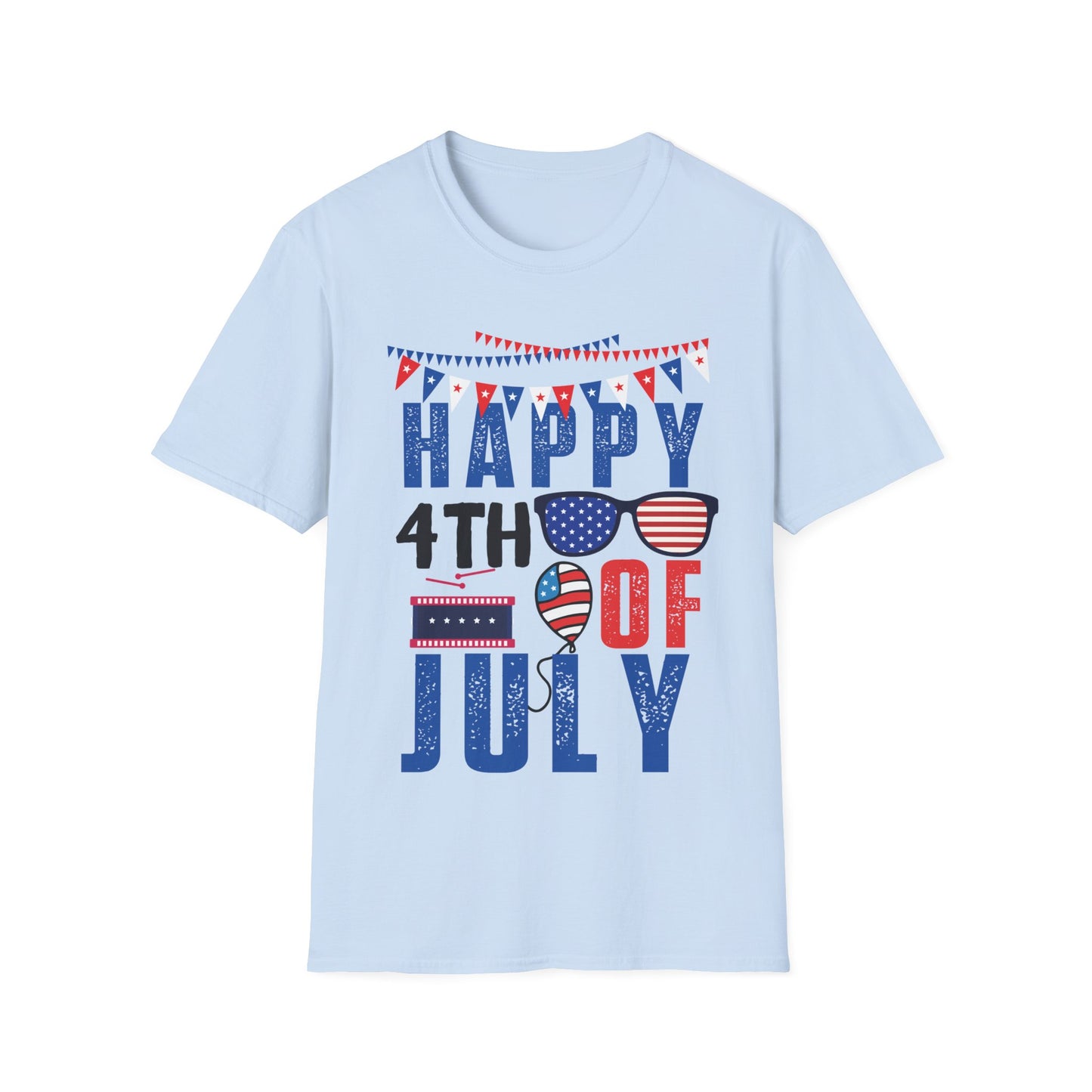 Happy 4th July - Unisex Short Sleeve T-Shirt