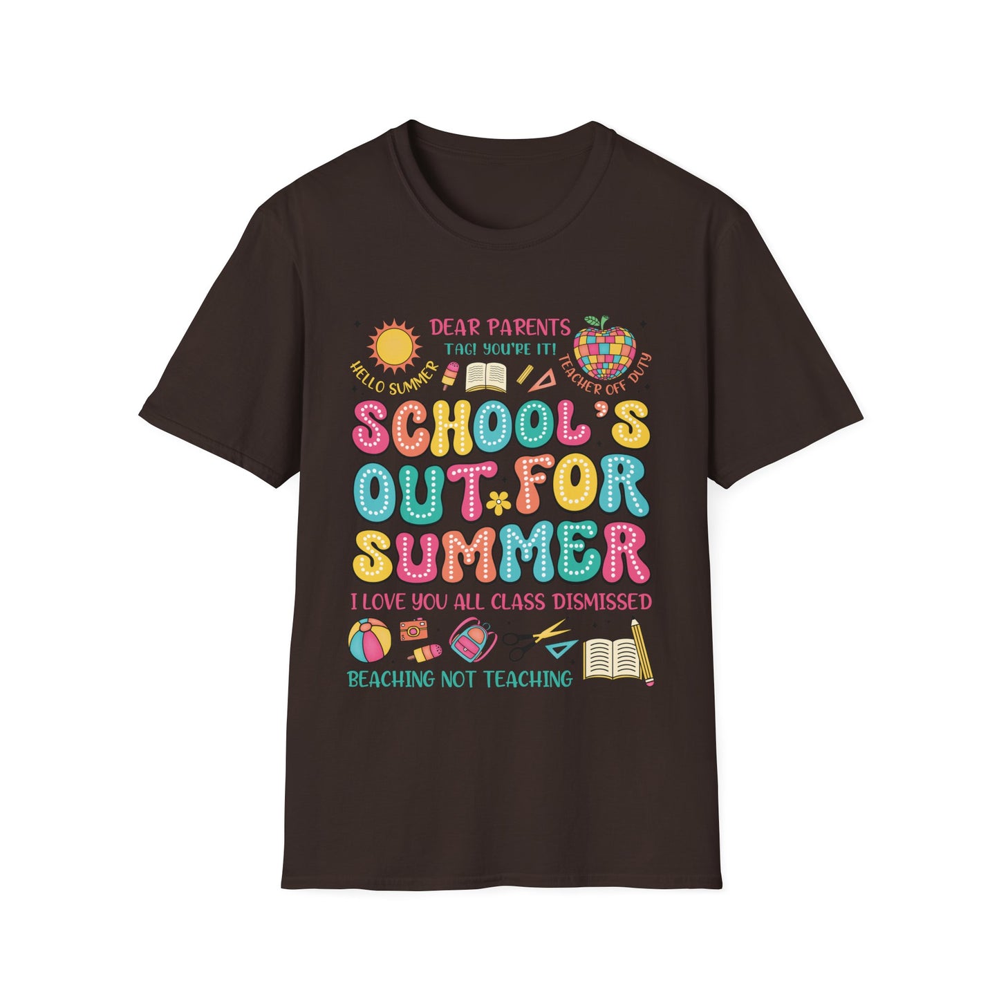 School's Out For Summer Graphic Tee - Teacher's Unisex Short Sleeve T-Shirt