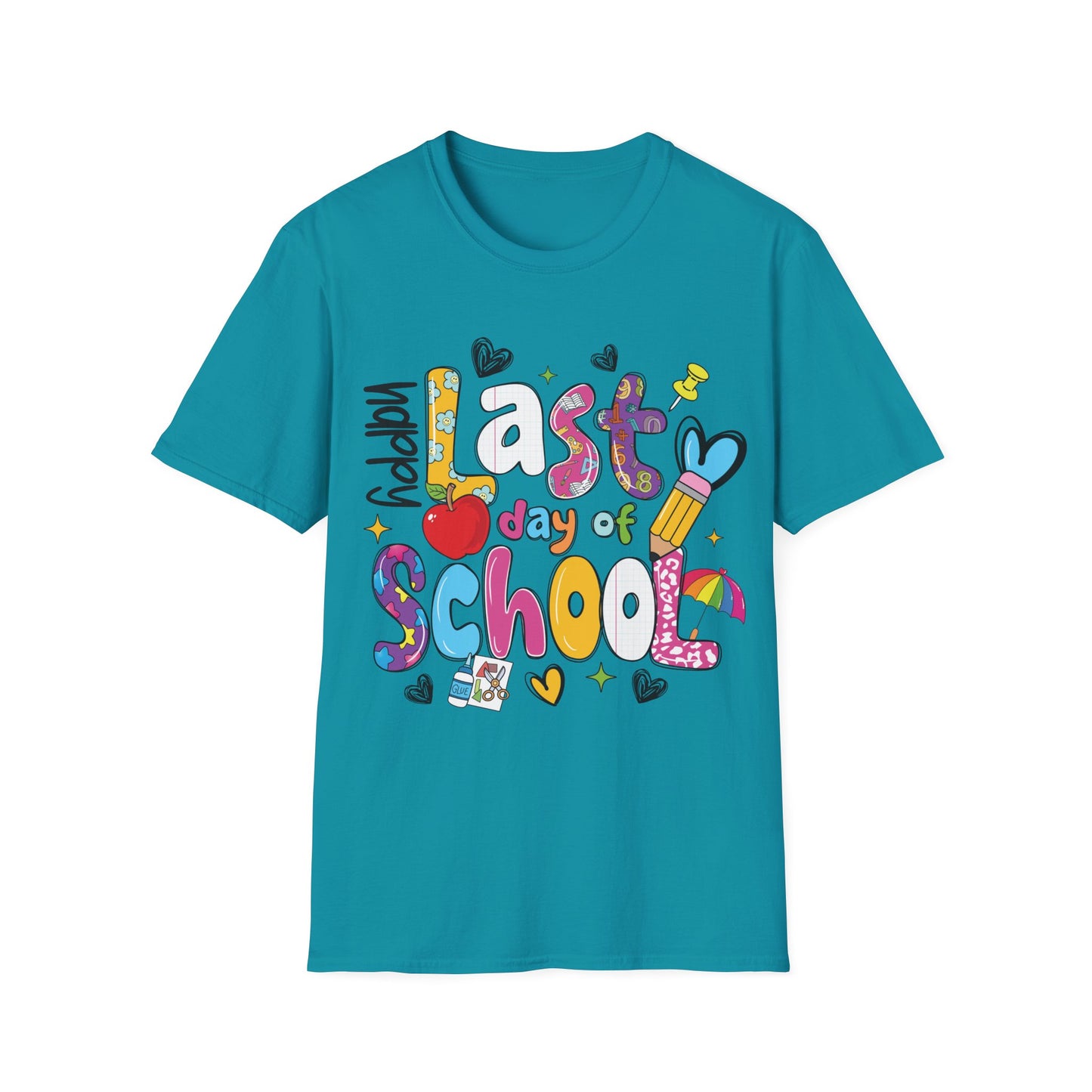 Last Day Of School Graphic - Teacher's Unisex Short Sleeve T-Shirt